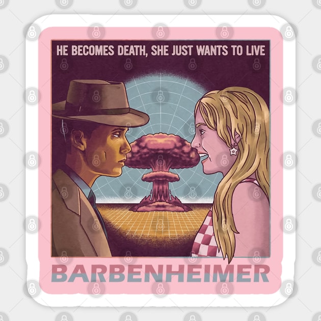 Barbenheimer Sticker by Kerambawesi